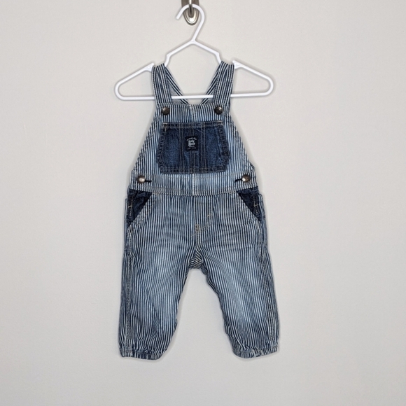 Oshkosh Stripe Engineer Overall 6m - Picture 1 of 5